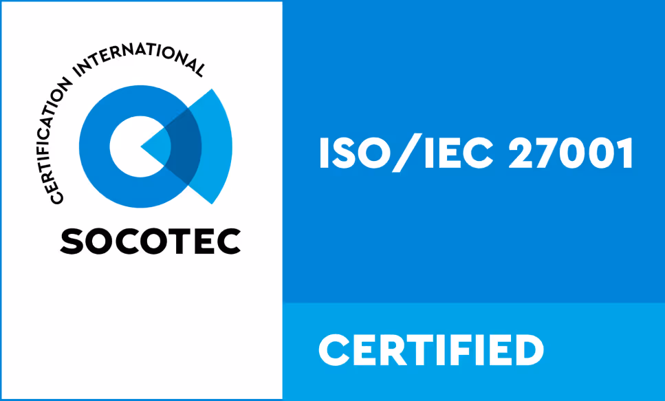 Badge de certification ISO/IEC 27001:2022